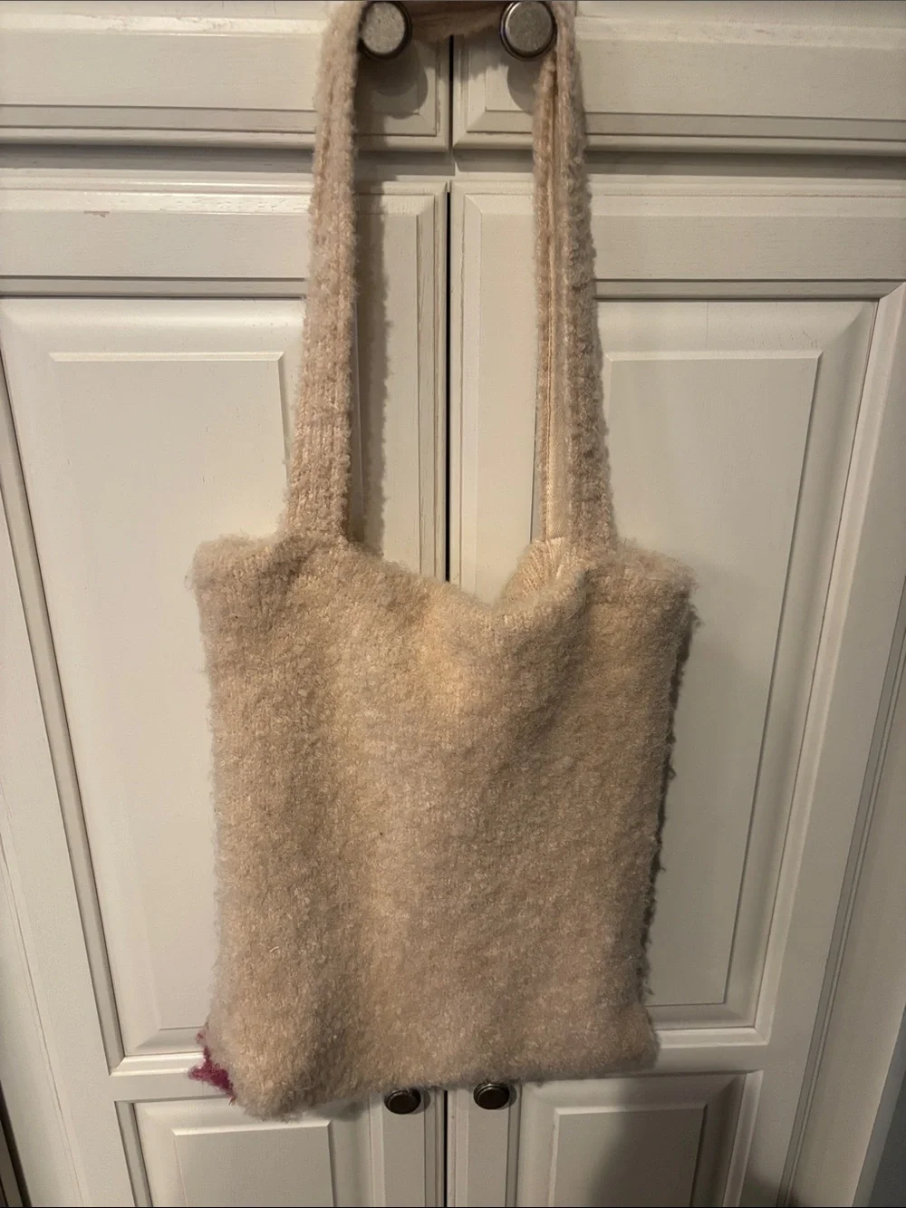 Free People Rainbow Fuzzy Tote Bag