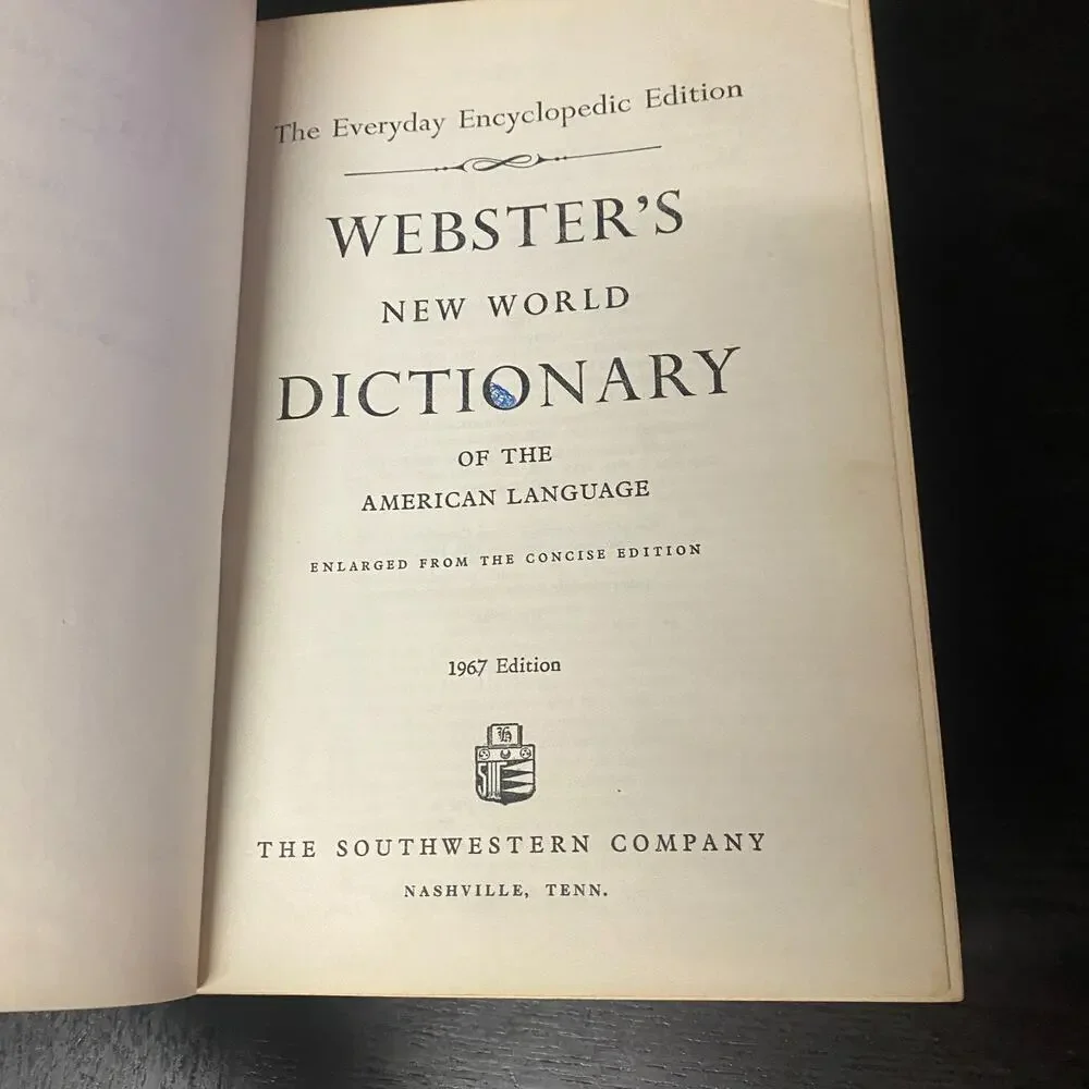 1966 Websters New World Dictionary, Everyday Encyclopedic Edition