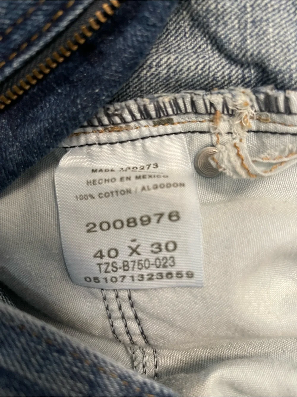 Classic Lee Men's Blue Straight-Leg Jeans 40x30