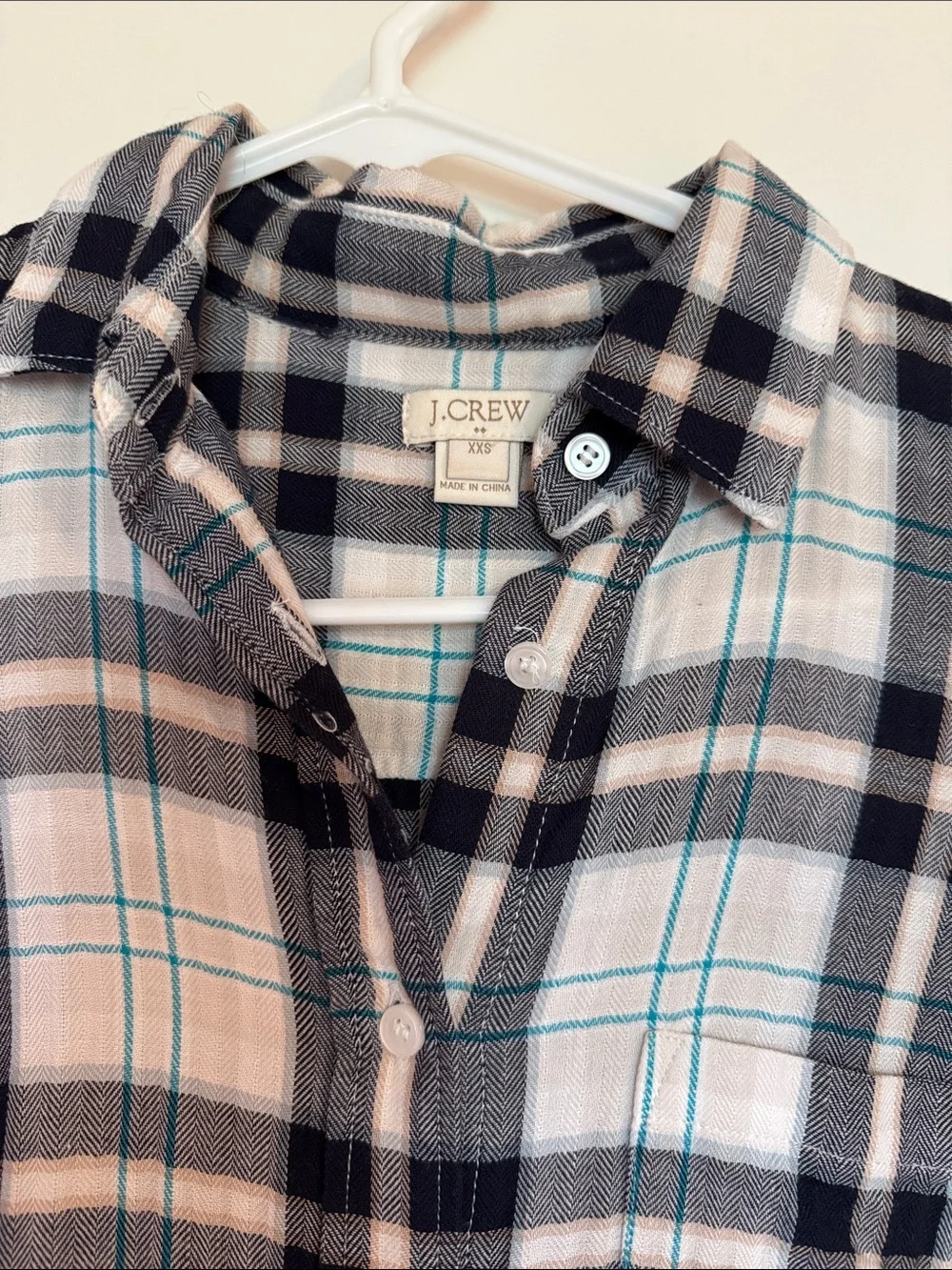 J. Crew soft plaid