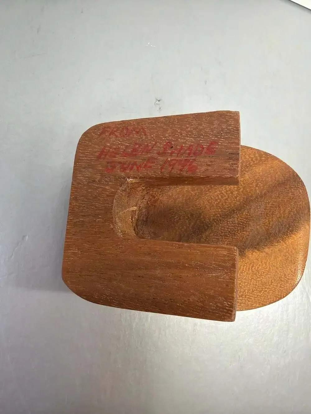 Handmade vintage wooden