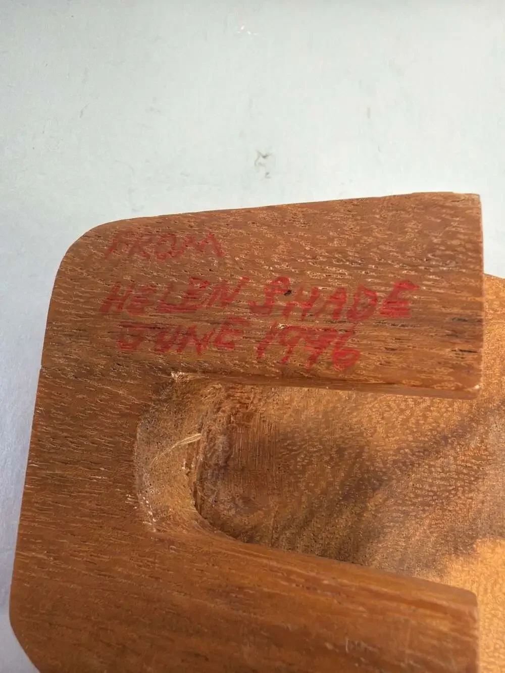 Handmade vintage wooden