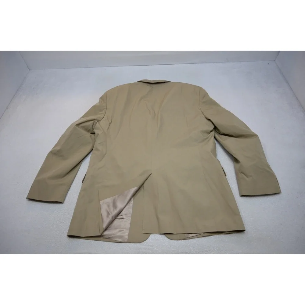 Jos. A. Bank 2 Piece Suit Mens 48XL 40x32 Tan Khaki Cotton Blend Two Button