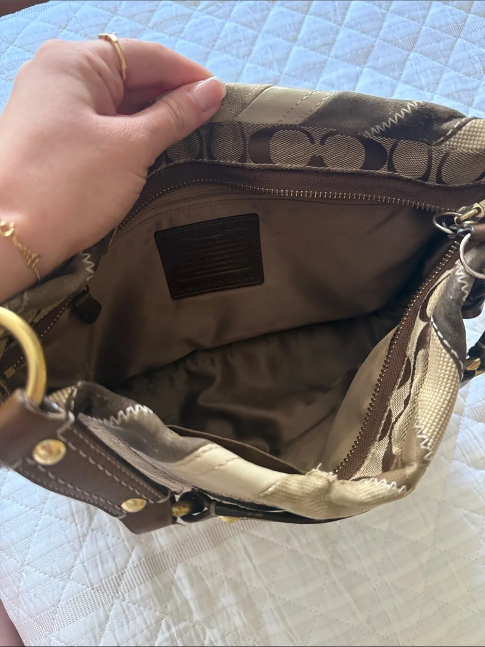 Coach panels brown much