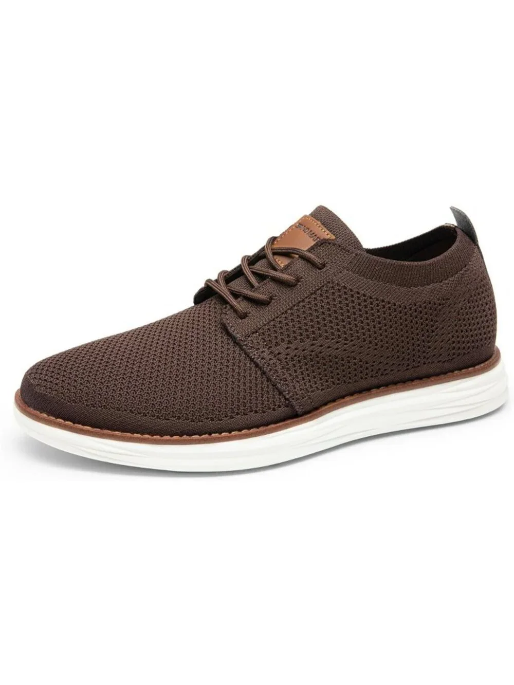 Bruno Marc Men's Brown Rubber Lace up Lightweight Casual Walking Sneakers
