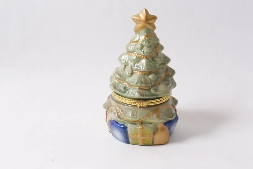 Christmas Tree Porcelain Trinket Box 5