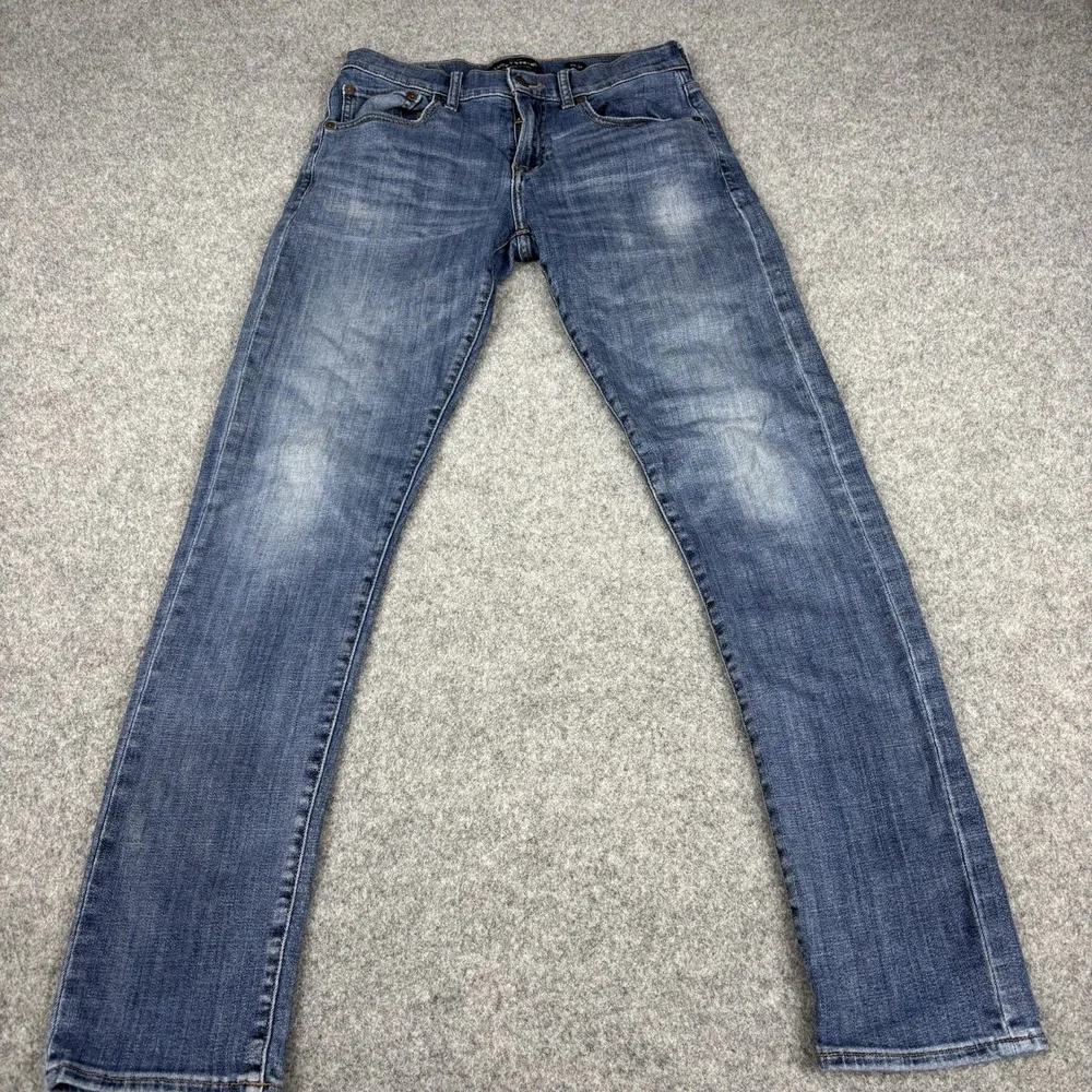 Lucky Brand 110 Skinny Jeans Mens 30x32 Medium Wash Stretch Blue Denim Casual