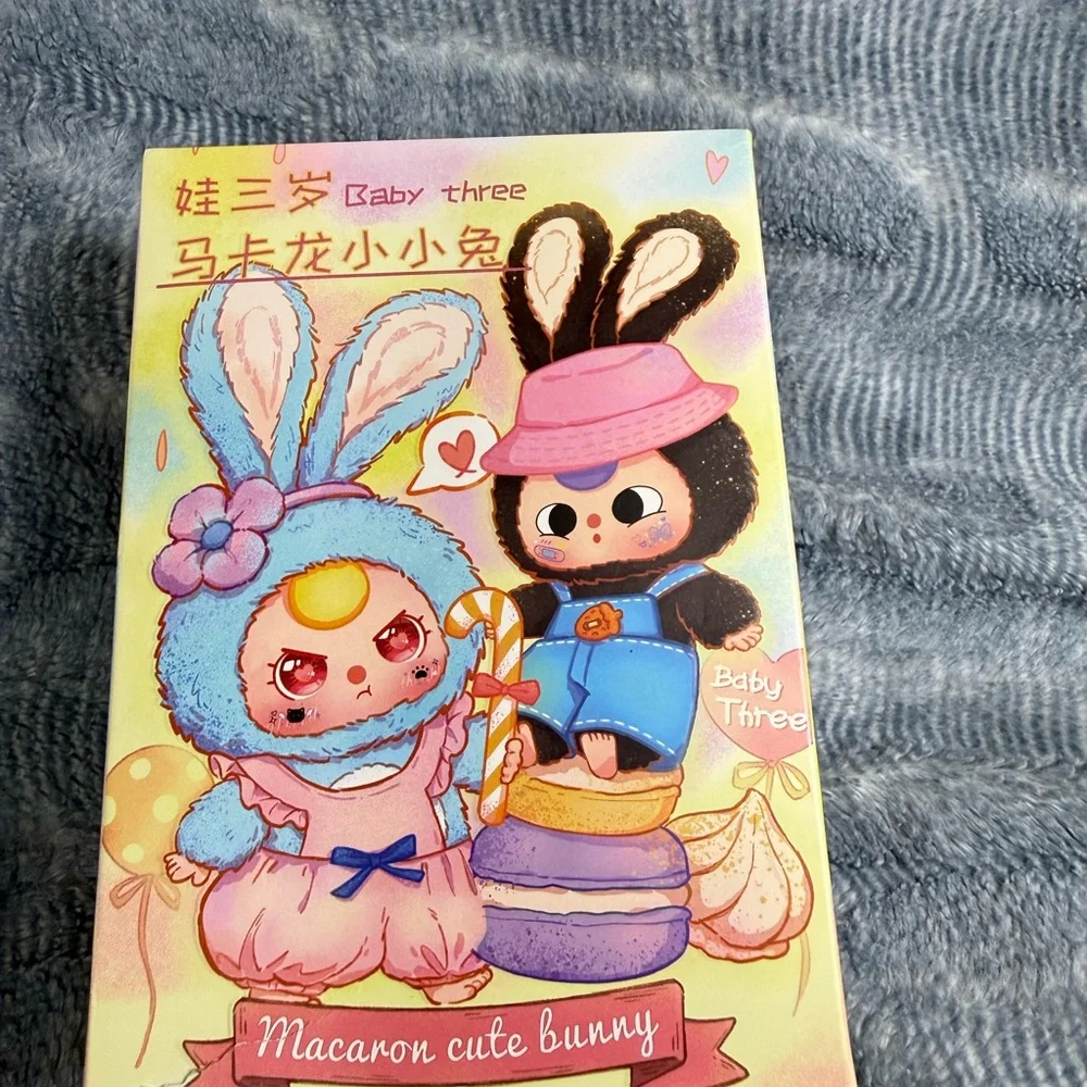 Baby Three Macaron Cute Bunny Plush