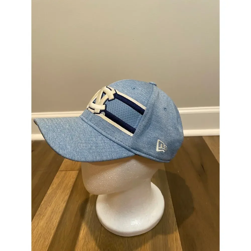 New Era NC State 39Thirty Baseball Hat Cap L/XL Blue with White Embroidered Logo