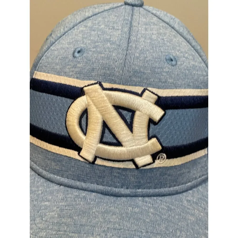New Era NC State 39Thirty Baseball Hat Cap L/XL Blue with White Embroidered Logo