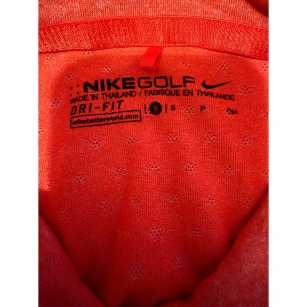 Nike Golf‎ Dri-FIT Sleeveless Polo Shirt Women's Small Coral Athletic Golf Top