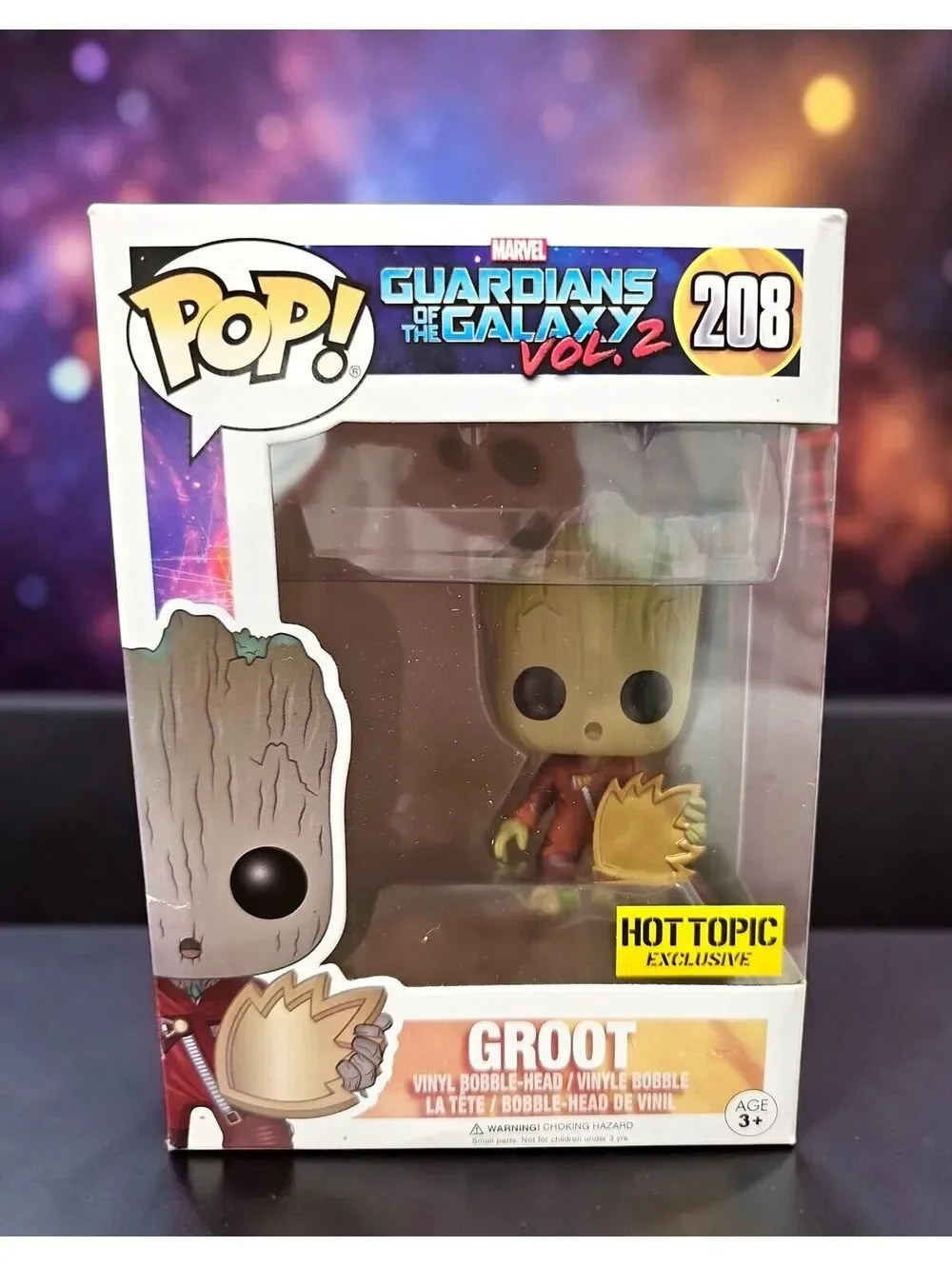 Funko Pop! Marvel Guardians of the Galaxy Vol. 2 Groot Vinyl Bobble-Head #208