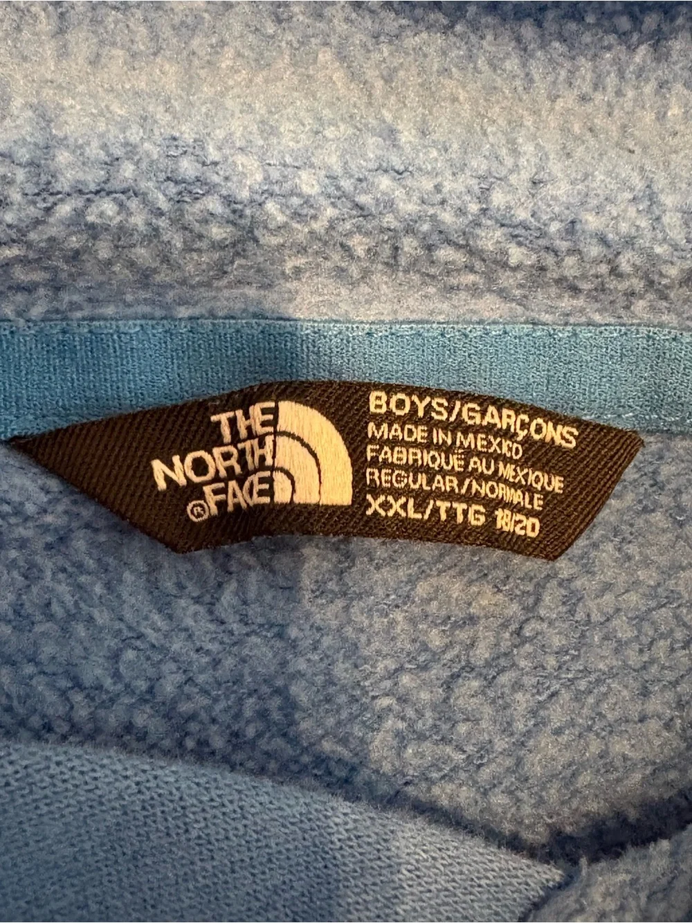 The North Face soft blue