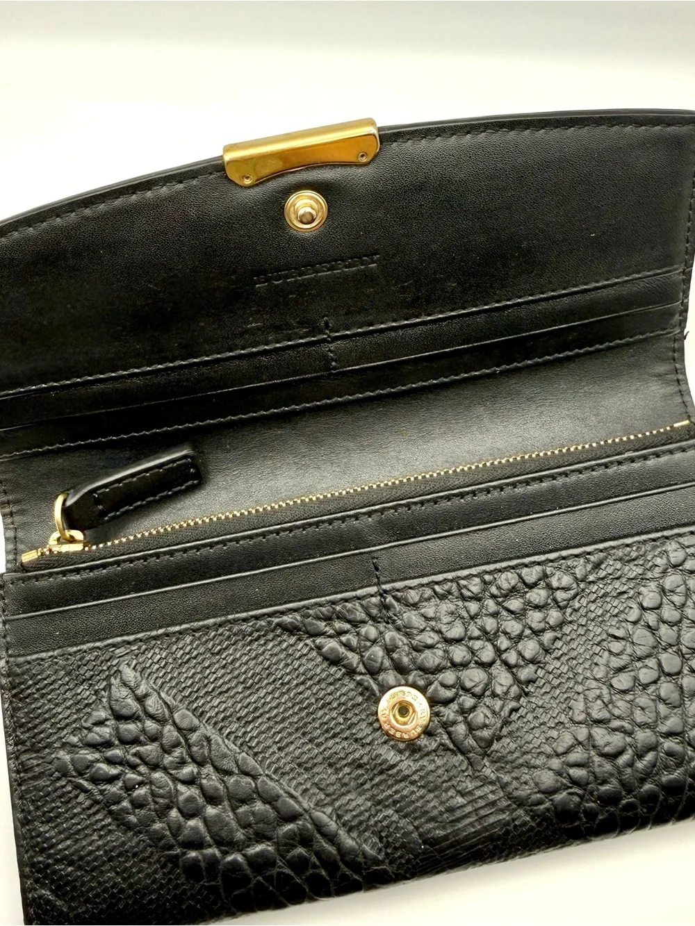 Burberry embossed pattern