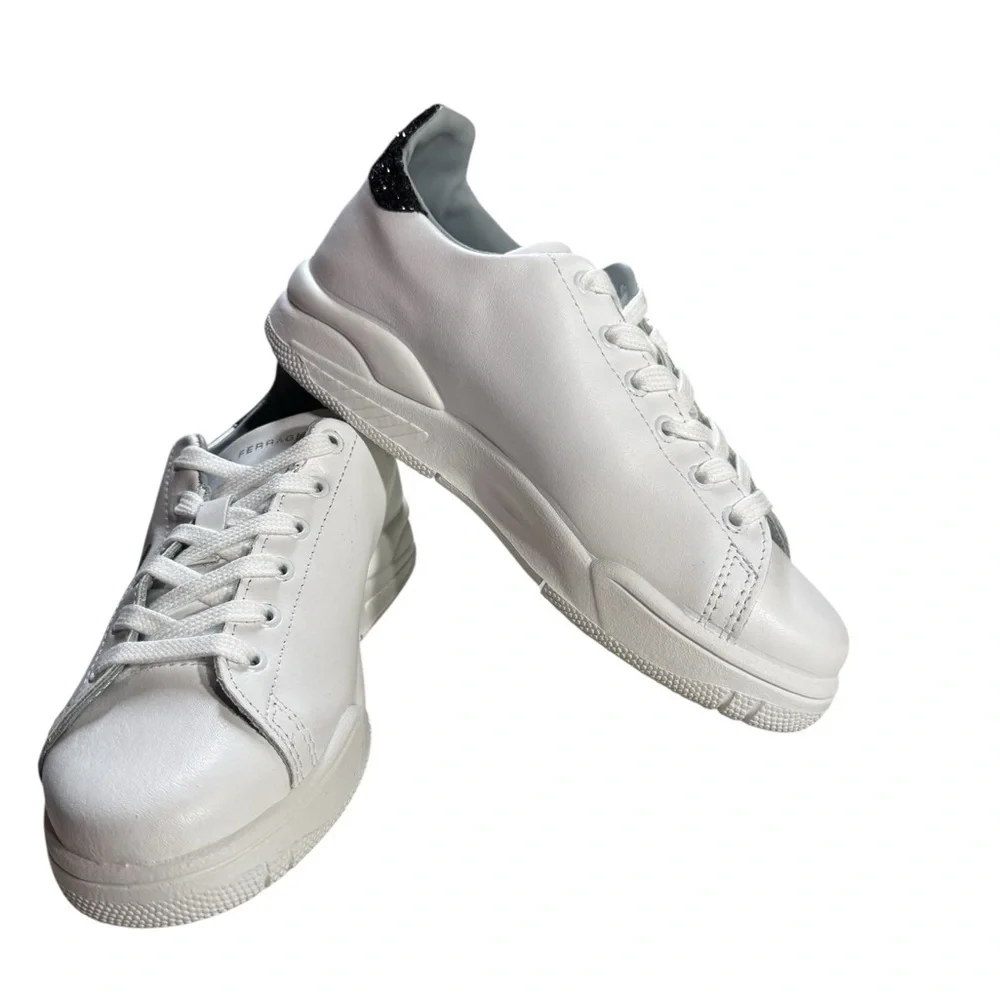 Chiara Ferragni CF2162 Alien Glitter Sneakers White EU 35 / US 5 NWB