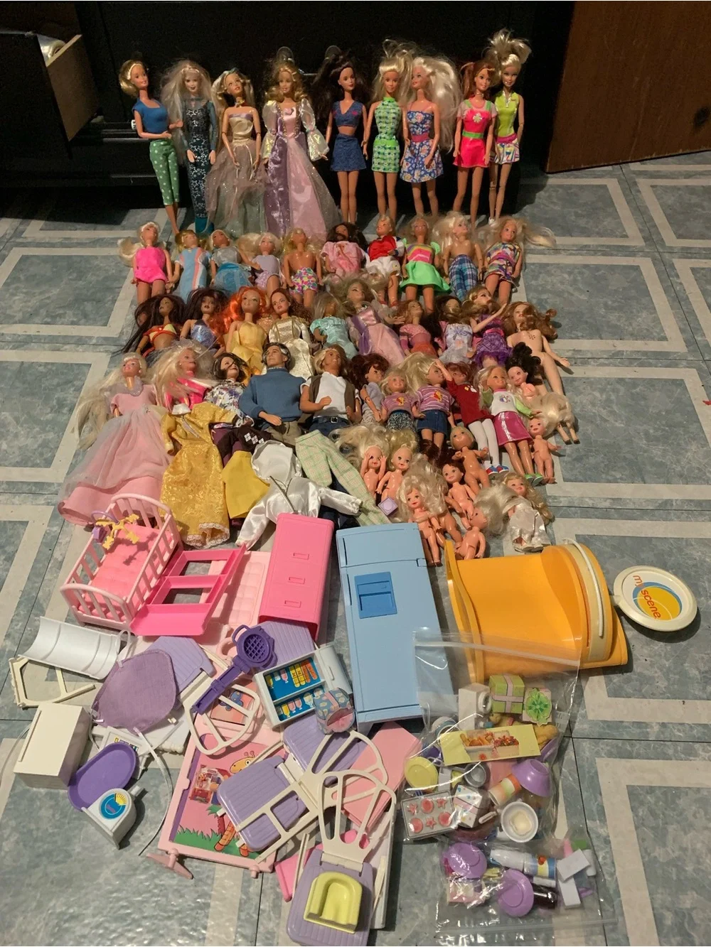 Huge Barbie Mattel 90’s & 2000’s Vintage Dolls, Clothing, Furniture ETC