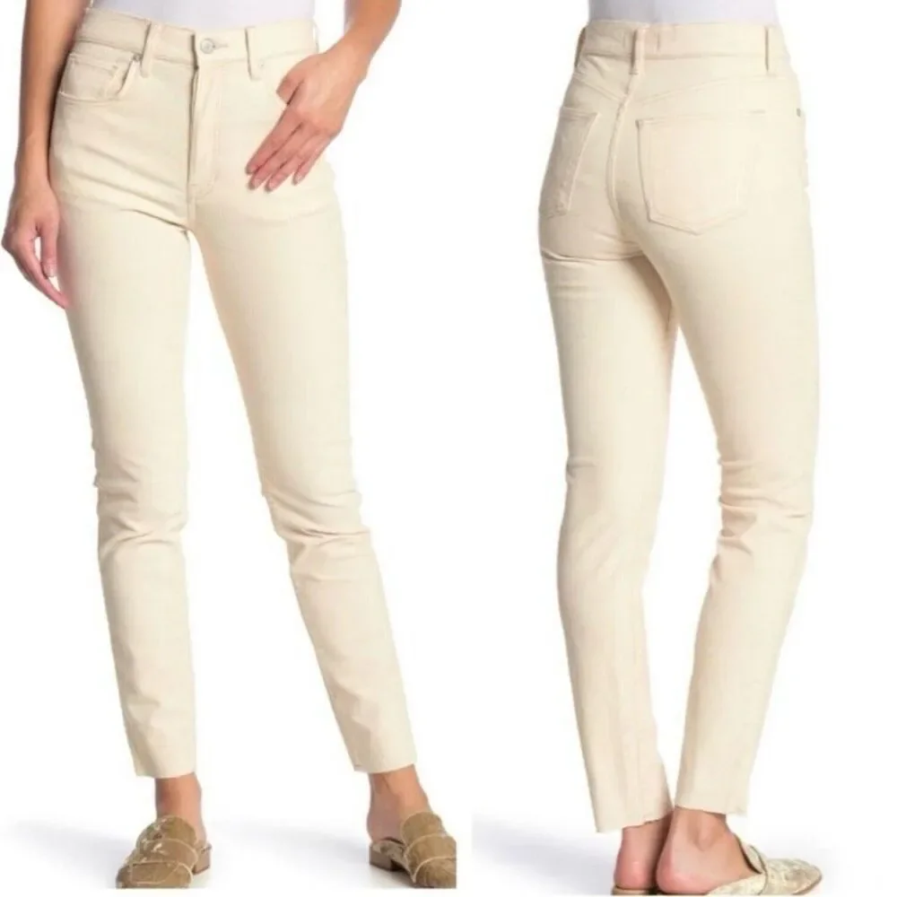 Free People x We the Free, Pearl Velvet Skinny Pants, Raw Ankle Cut, Women’s 27
