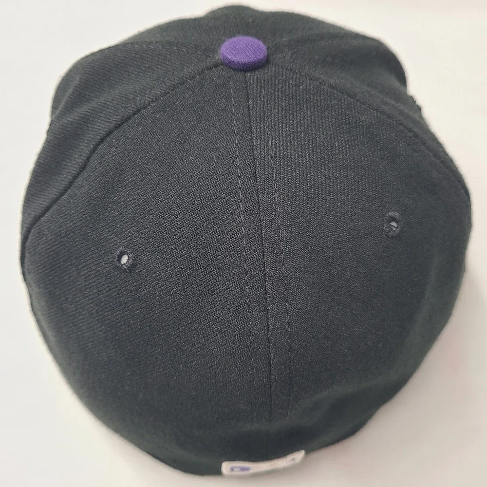 Colorado Rockies Hat Fitted 7 1/4‎ New Era 59Fifty Black Purple MLB Baseball Men