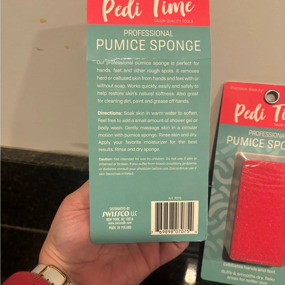Pedi Time exfoliate hands
