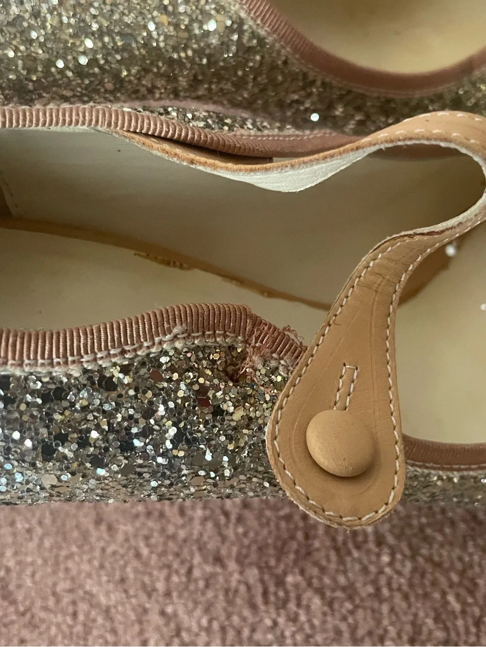 Miu Miu sparkling gold