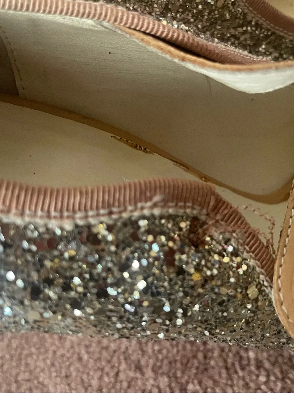 Miu Miu sparkling gold