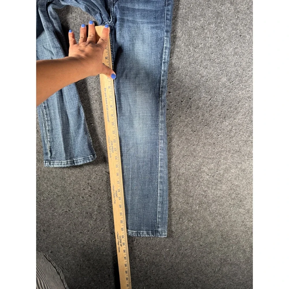 Wrangler Girls Slim Fit Bootcut Jeans Blue Medium Wash Adjustable Waist 8 Slim