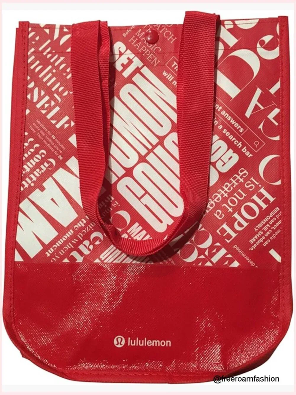 Lululemon 20th Anniversary Reusable Tote Gym Bag 10L