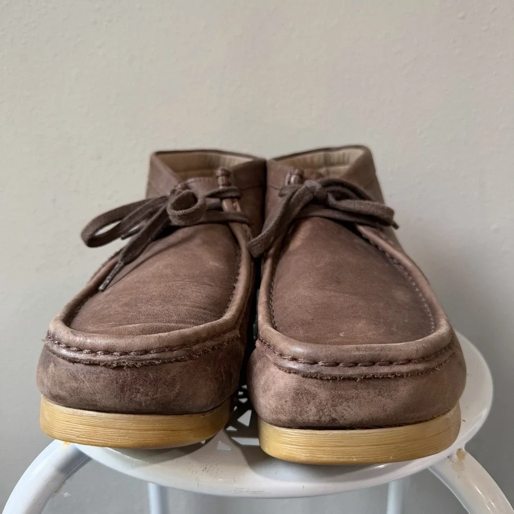 Clarks Stinson Hi Desert Chukka Boots Mens Size 13M EUR 47 Brown Leather Lace Up