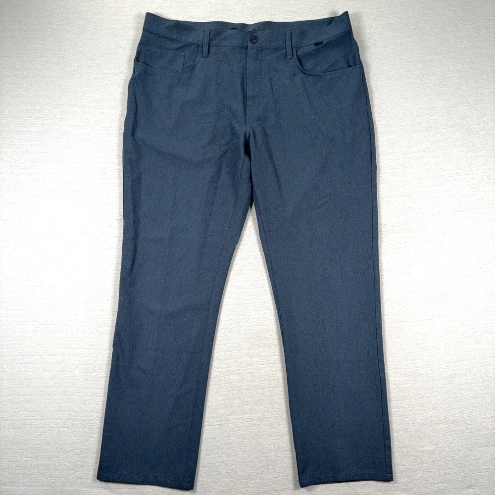 Travis Mathew Open to Close Pants Mens Size 36x30 Blue Polyester Spandex