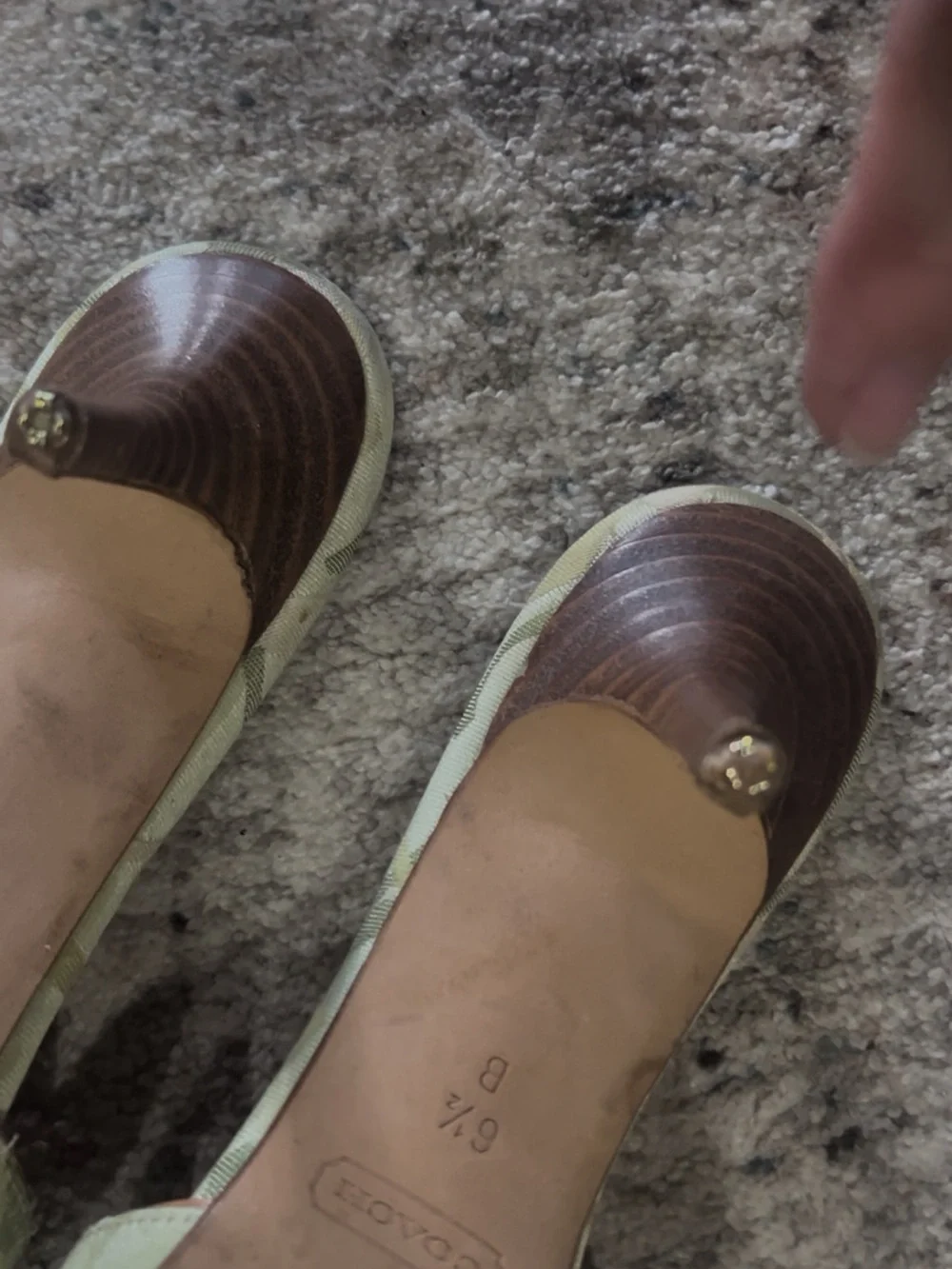 Coach open toe