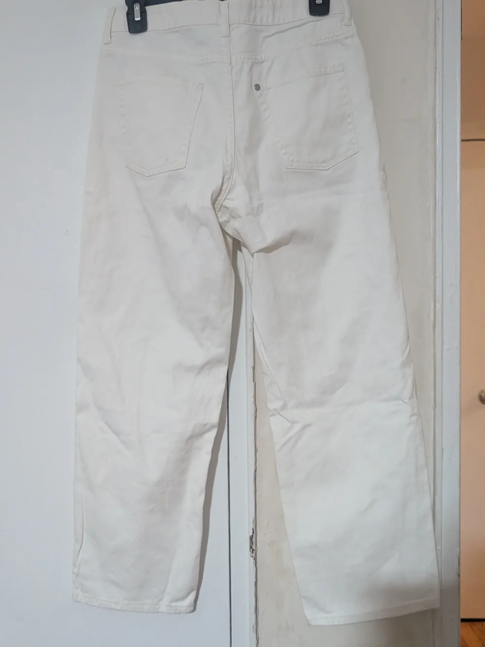 H&M white straight