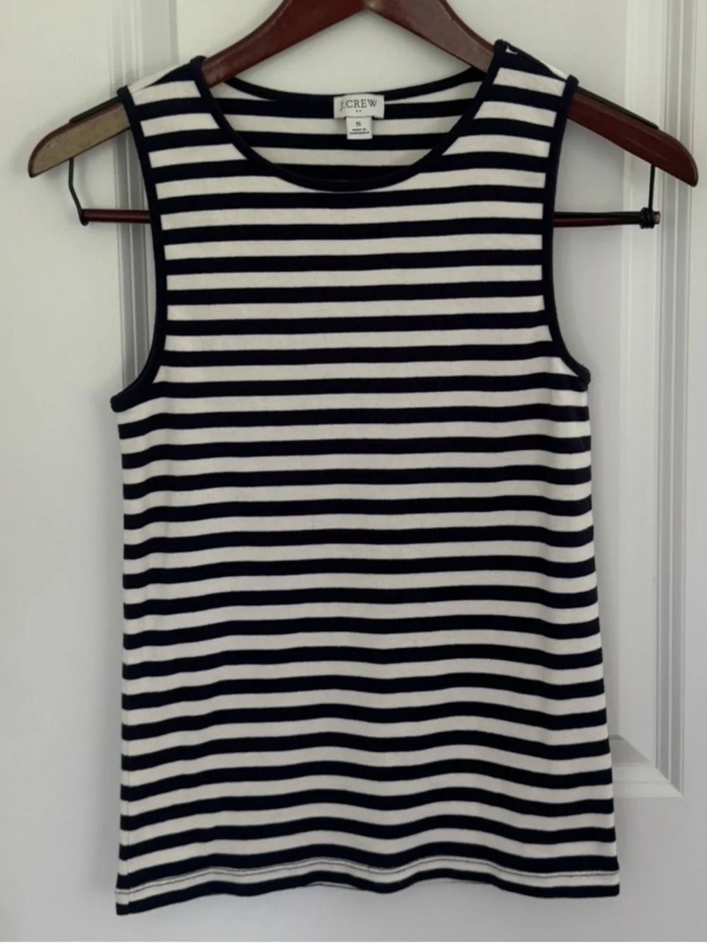 J. Crew navy white