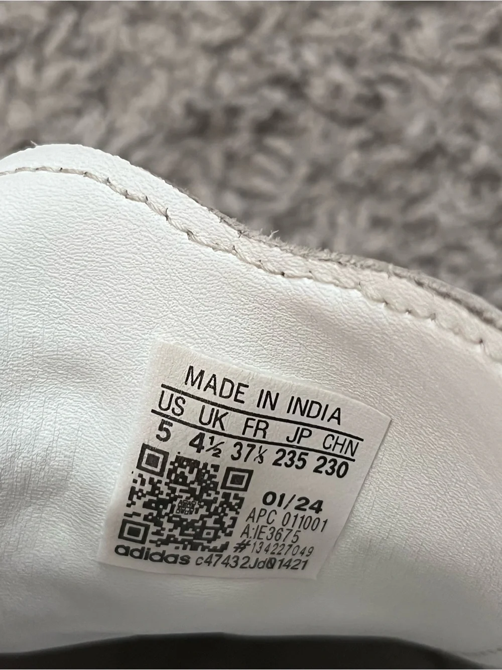adidas size all