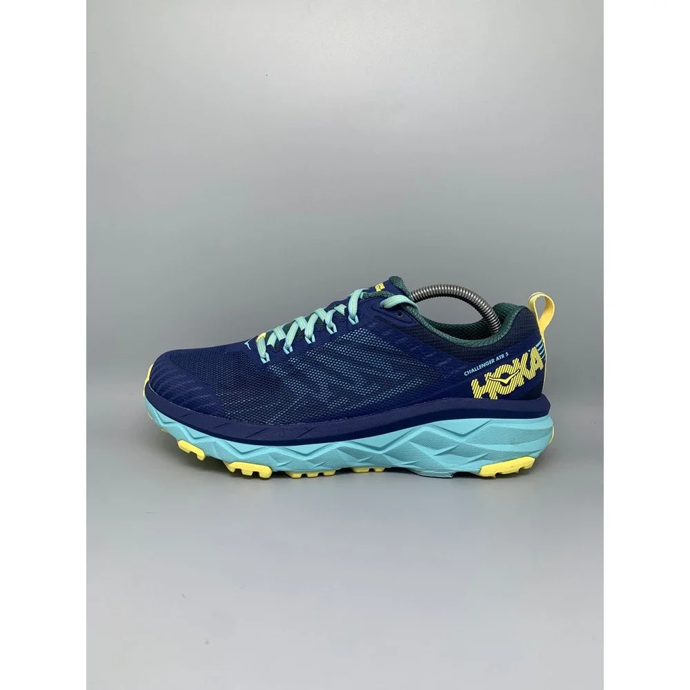 Hoka One Challenger ATR 5 Navy Blue Trail Running Shoes  Women's Sz 9