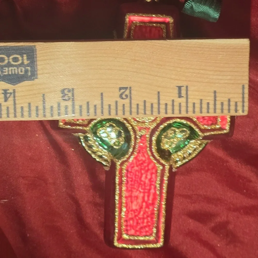Waterford Holiday Heirlooms Celtic Cross Glass Ornament 1997 Limited 4802/7500