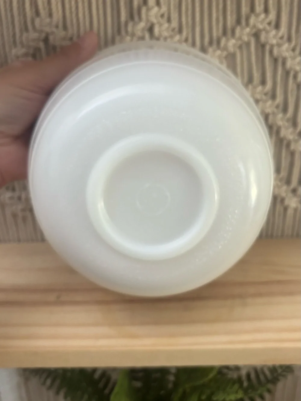 Vintage General Electric Milk Glass Mixing Bowl