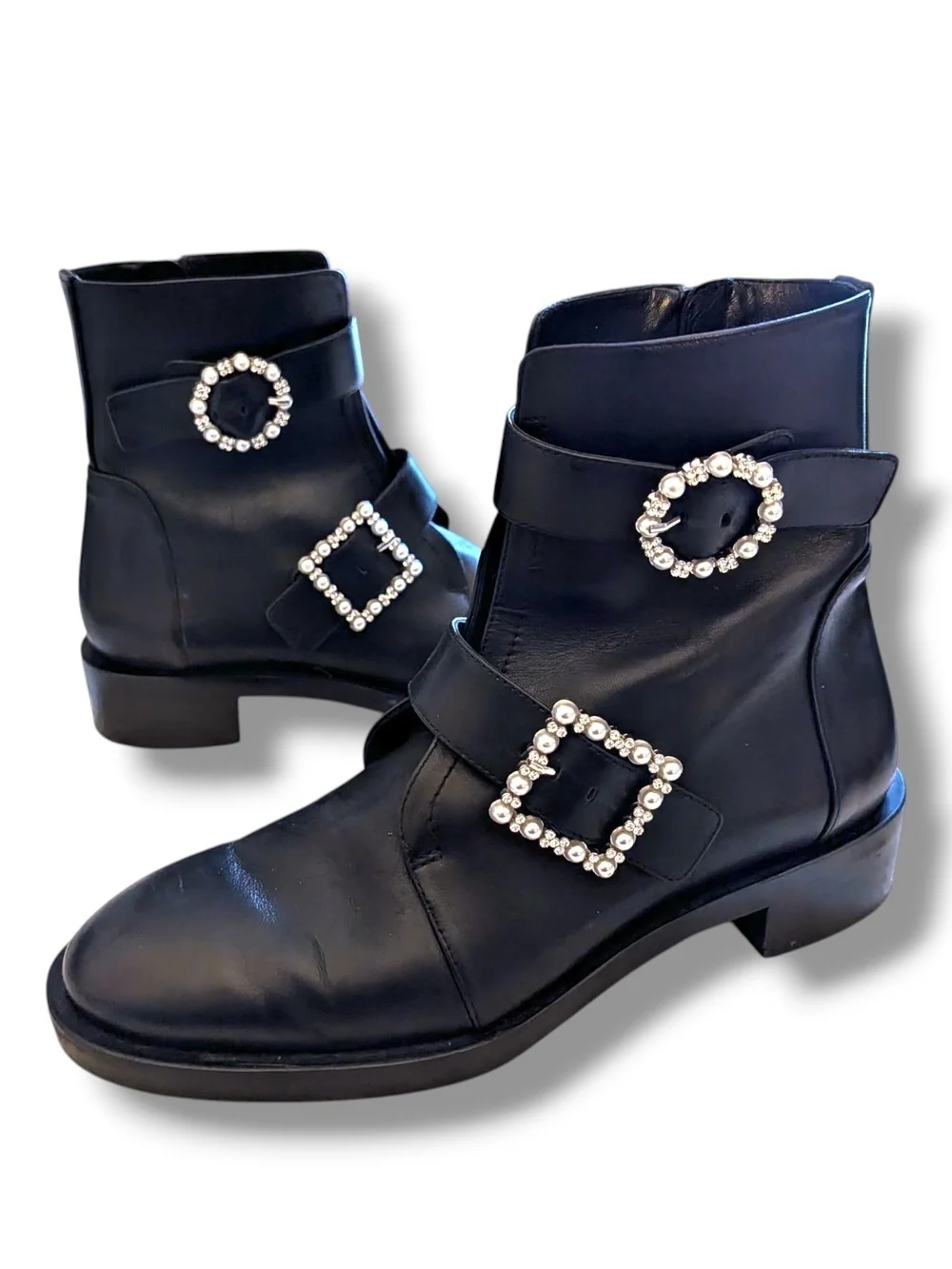 Stuart Weitzman polished black