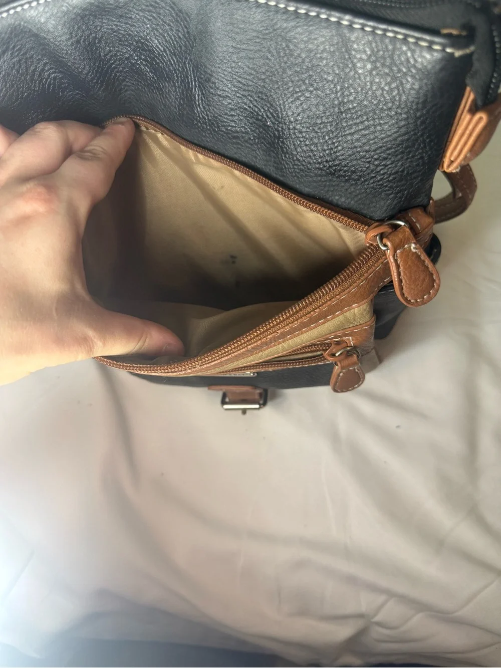 St John’s Bay Leather Crossbody Bag
