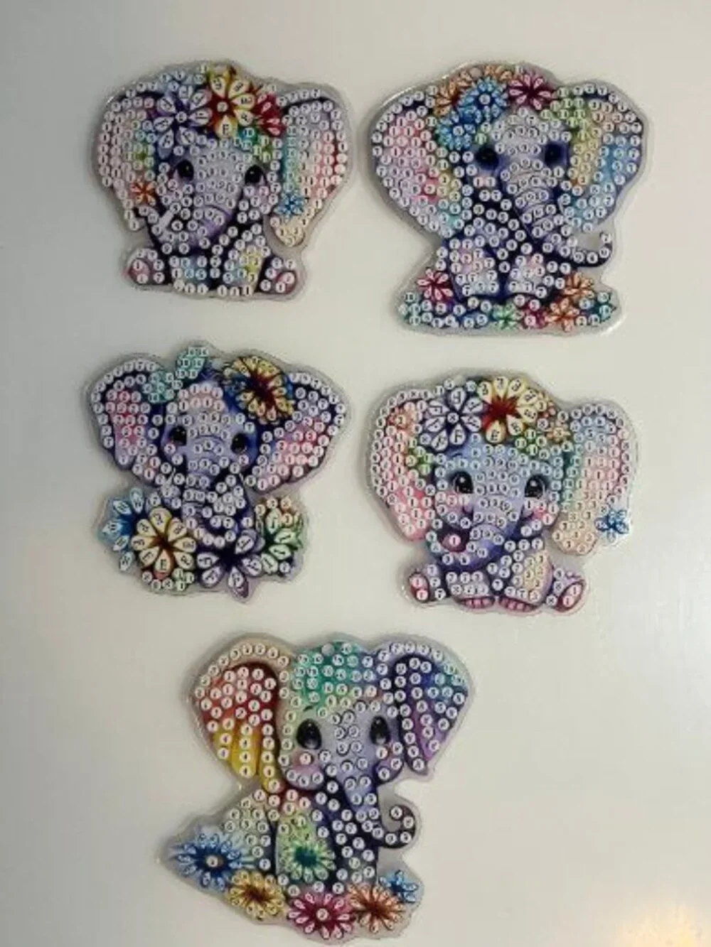 KEY-1 Elephant Keychain Diamond Art Kit