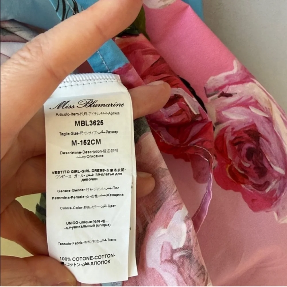 Miss Blumarine Floral Dress