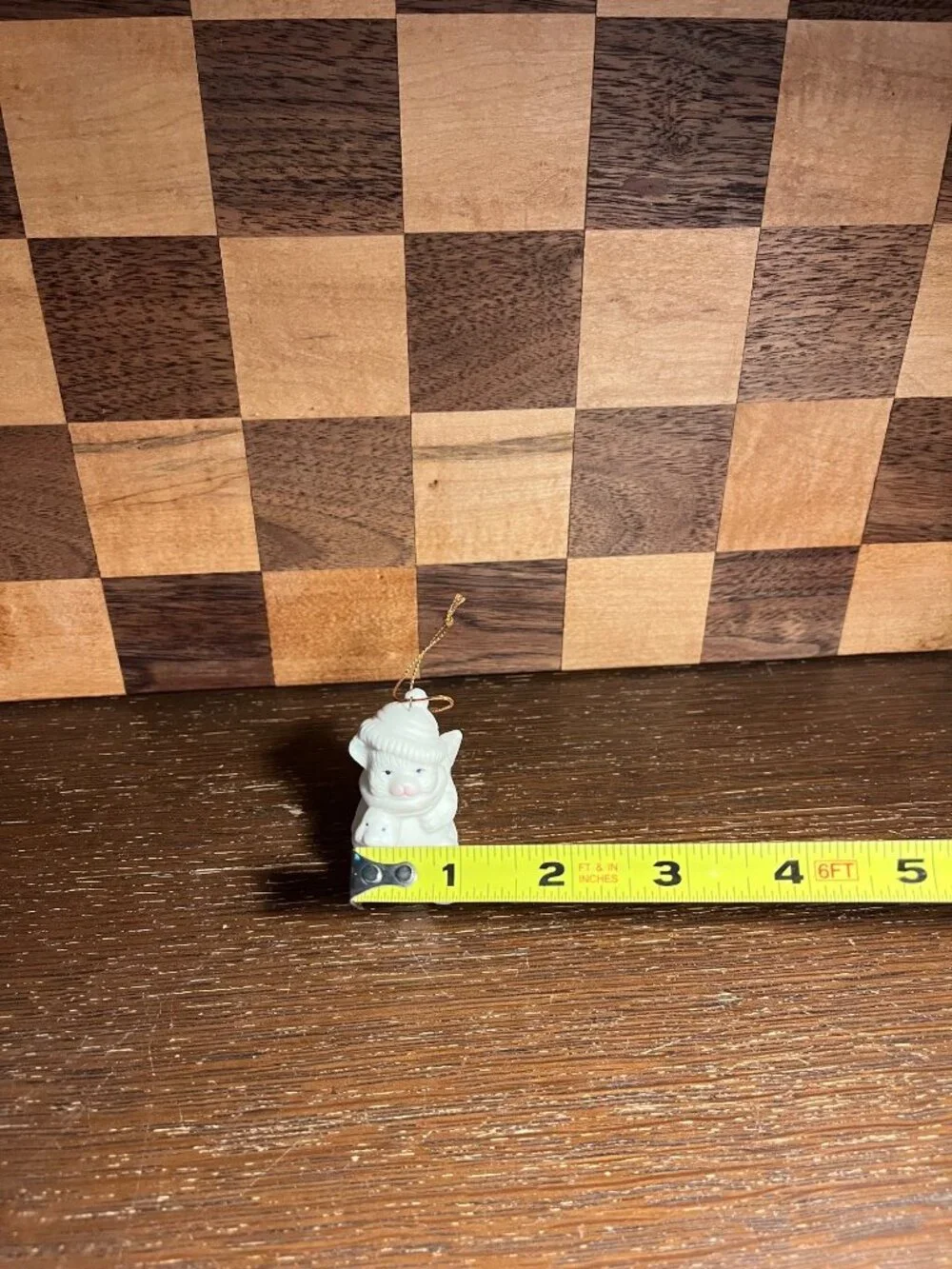N/A dog bisque ornament