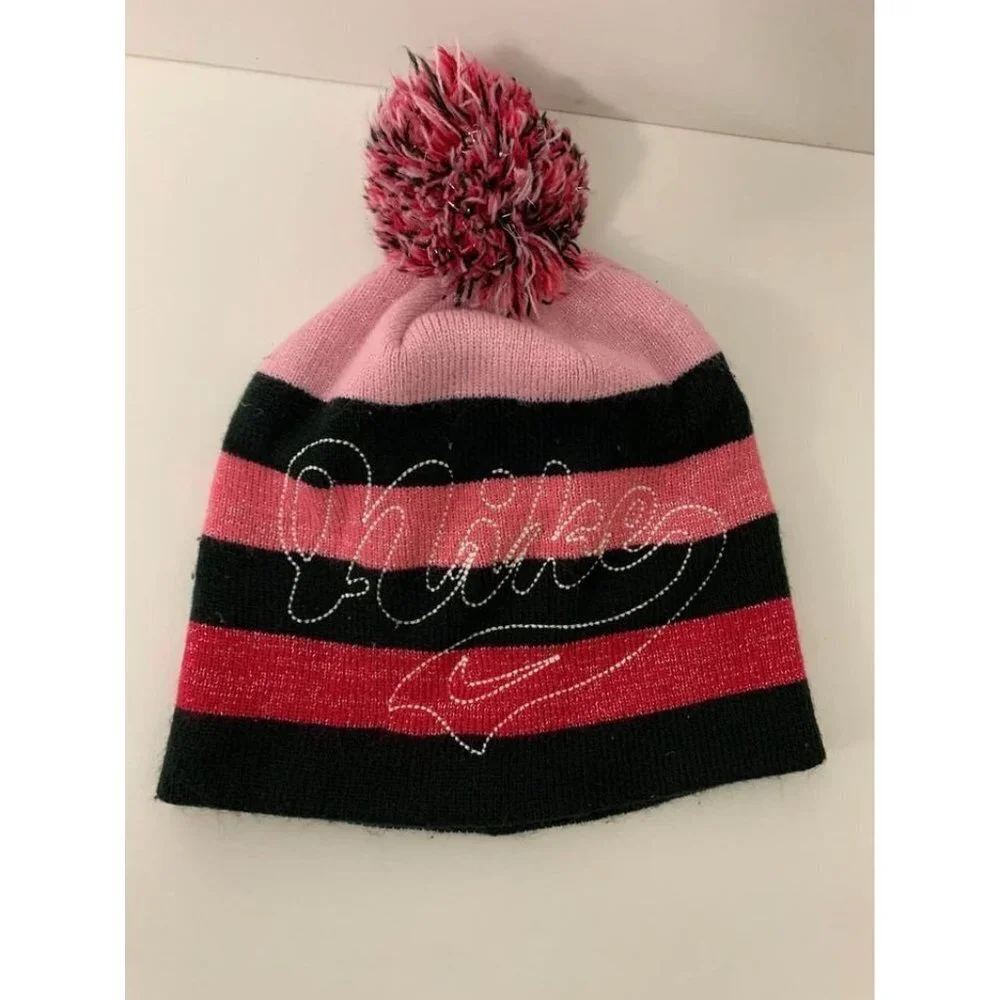Nike Girls Ski Cap Winter Hat Beenie Pink