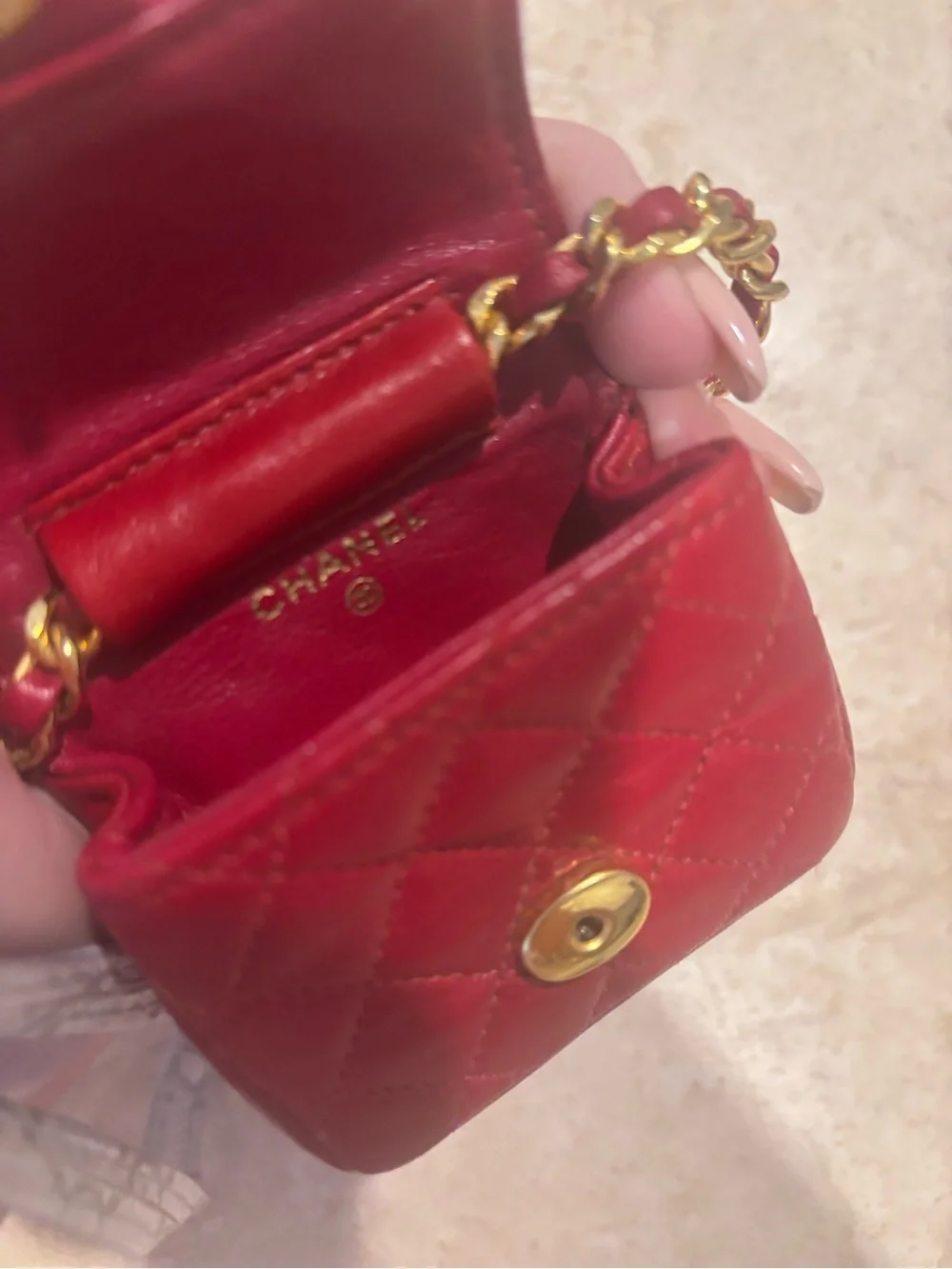 CHANEL micro matelassé