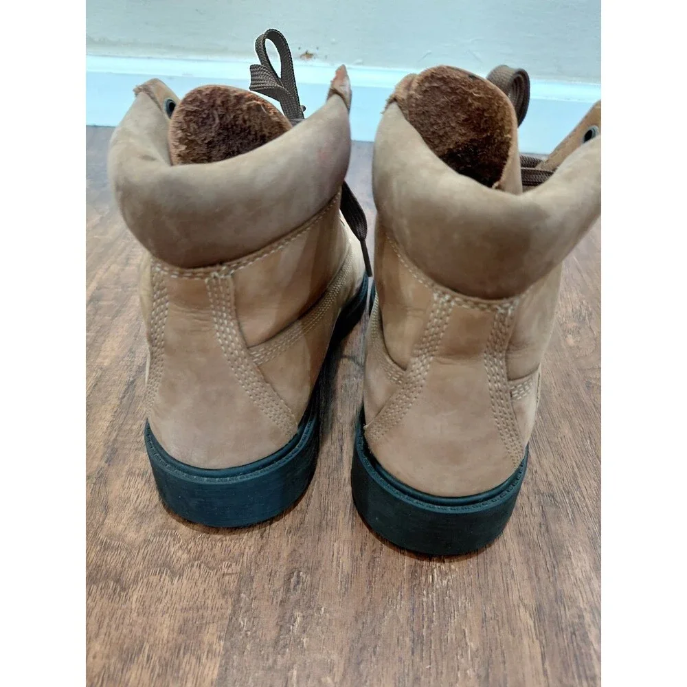 Timberland Boots Tan Leather Boys  Size 5.5 Waterproof