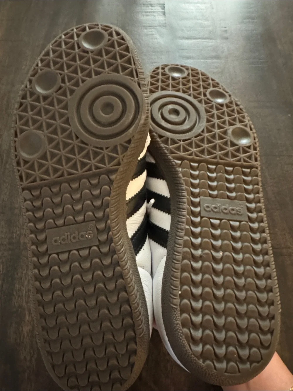 adidas Samba White and Black Retro Sneakers