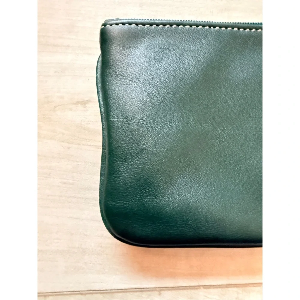 Coach Soho RARE Green Leather Vintage Y2K Soho Wristlet Clutch Bag Hangtag 00s