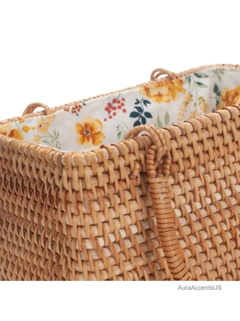 Rattan Wicker Handbag with Drawstring Closure, Summer Beach Bag for Travel
