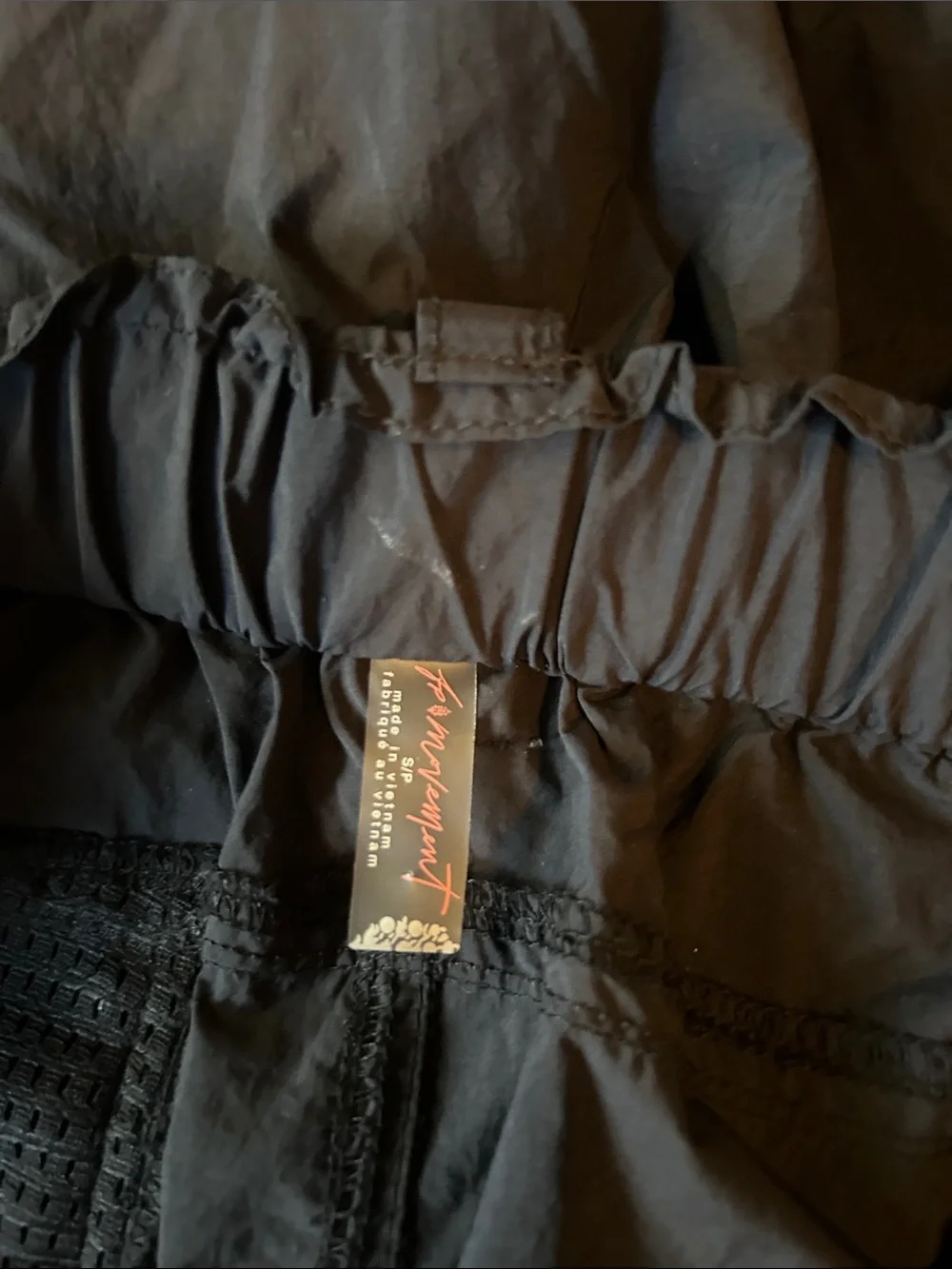 Free People Men's Black Drawstring Athletic Shorts