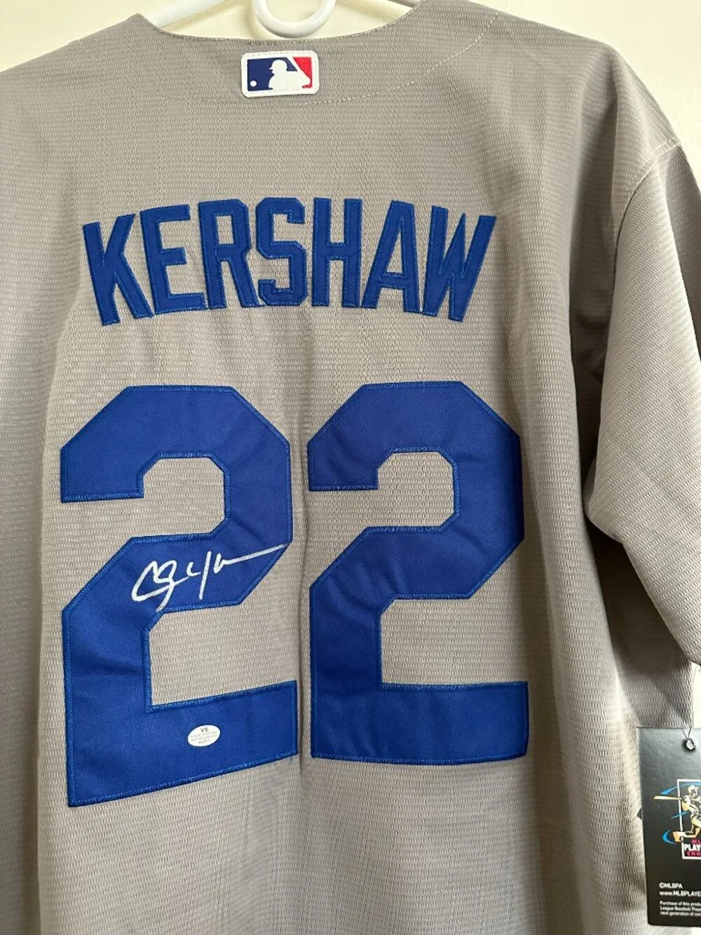 CLAYTON KERSHAW SIGNED LOS ANGELES DODGERS AUTOGRAPHED NIKE JERSEY W/COA XL 13-2