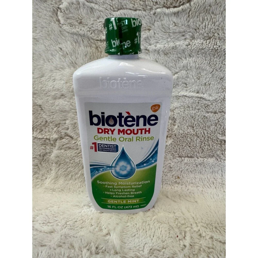 Biotene Gentle Mint Dry Mouth Oral Rinse Alcohol Free Soothing 1 Bottle 09/2026